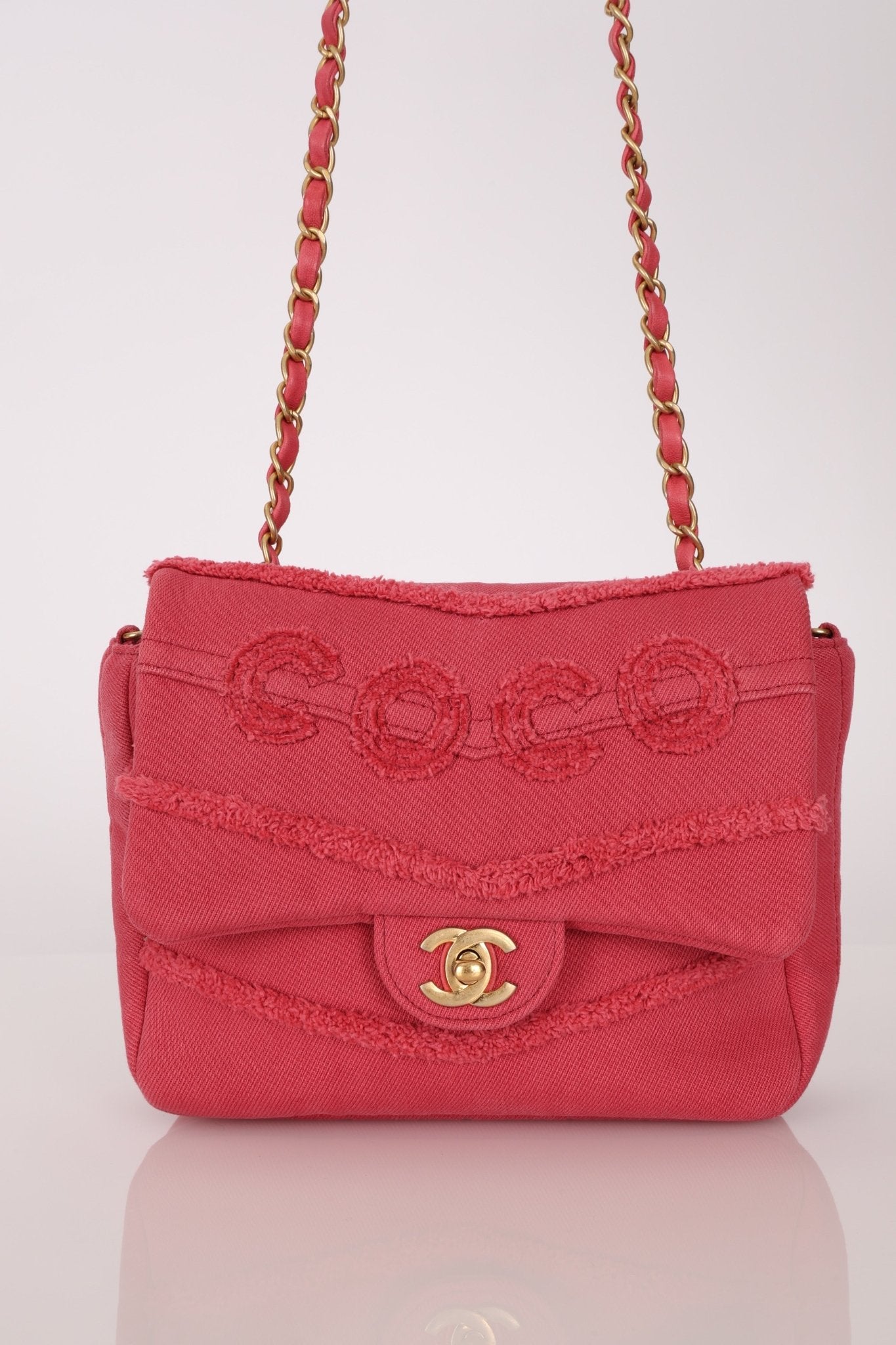 Chanel 2020 Denim Coco Chain Flap - FashioNica