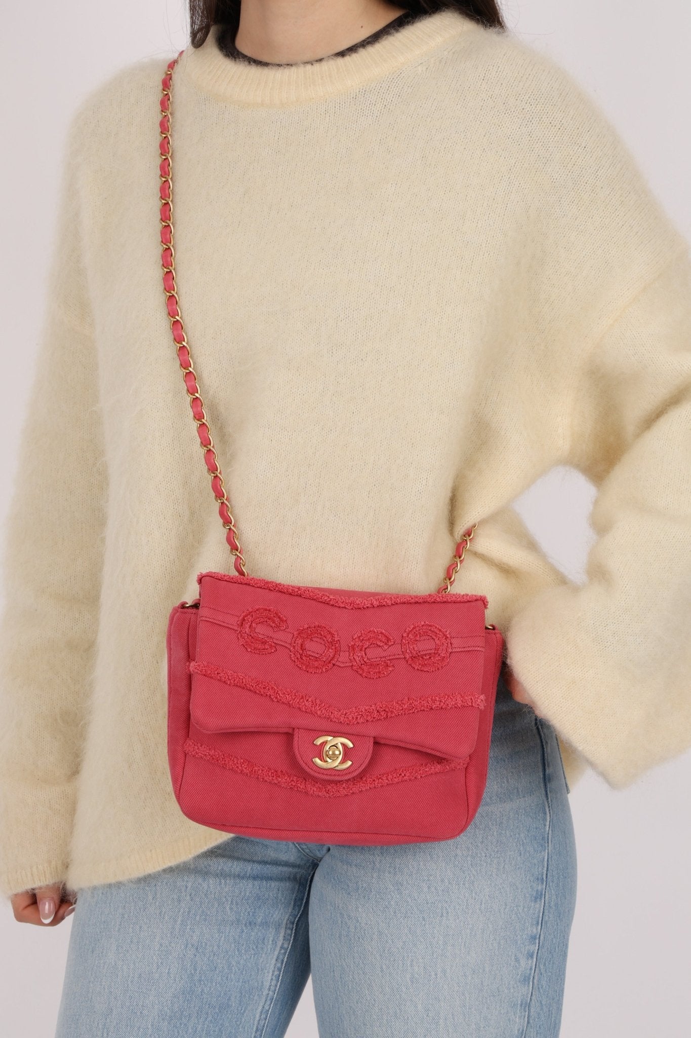 Chanel 2020 Denim Coco Chain Flap - FashioNica