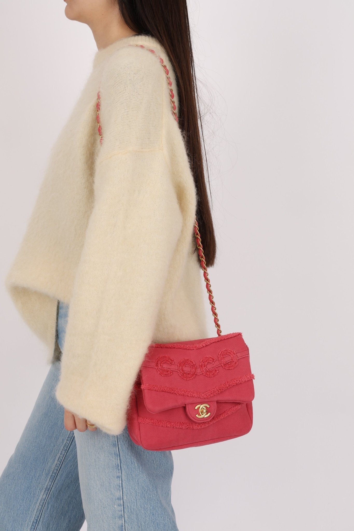 Chanel 2020 Denim Coco Chain Flap - FashioNica