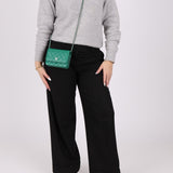 Chanel 2020 Emerald Caviar Mini Wallet on Chain - FashioNica