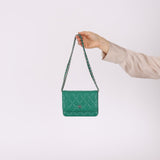 Chanel 2020 Emerald Caviar Mini Wallet on Chain - FashioNica