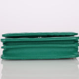 Chanel 2020 Emerald Caviar Mini Wallet on Chain - FashioNica