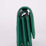 Chanel 2020 Emerald Caviar Mini Wallet on Chain - FashioNica