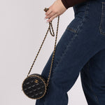 Chanel 2020 Lambskin Chain Around Round Crossbody - FashioNica