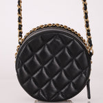 Chanel 2020 Lambskin Chain Around Round Crossbody - FashioNica
