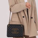 Chanel 2020 Lambskin Chain Logo Tote - FashioNica