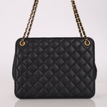 Chanel 2020 Lambskin Chain Logo Tote - FashioNica