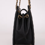 Chanel 2020 Lambskin Chain Logo Tote - FashioNica