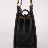 Chanel 2020 Lambskin Chain Logo Tote - FashioNica
