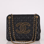Chanel 2020 Lambskin Chain Logo Tote - FashioNica