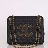 Chanel 2020 Lambskin Chain Logo Tote - FashioNica