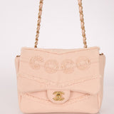 Chanel 2020 Pink Denim Coco Flap Bag - FashioNica