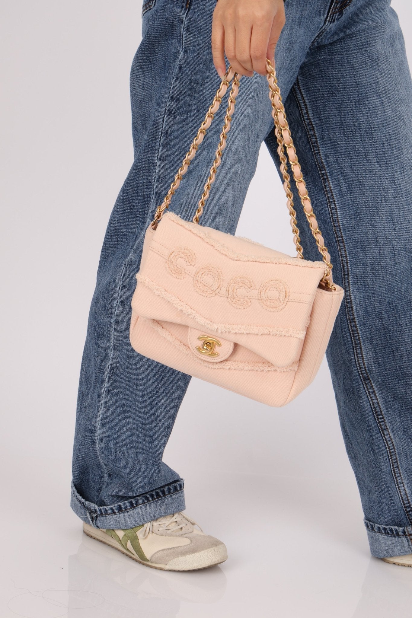 Chanel 2020 Pink Denim Coco Flap Bag - FashioNica