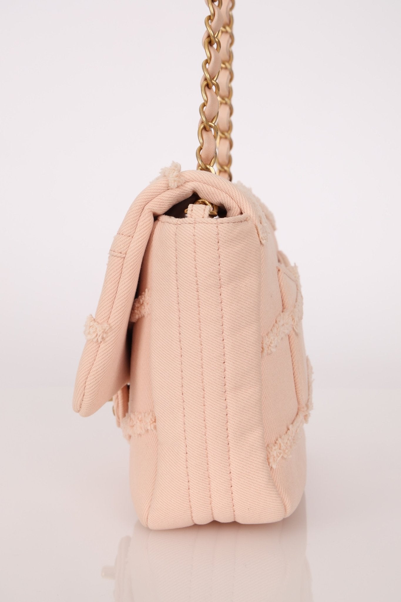 Chanel 2020 Pink Denim Coco Flap Bag - FashioNica