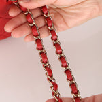 Chanel 2020 Red Lambskin Trendy CC Top Handle Vanity w/ Strap - FashioNica