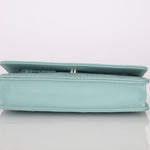 Chanel 2020 Robin's Egg Blue Calfskin Wildstitch Wallet on Chain - FashioNica