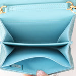 Chanel 2021 19 Denim Card Holder on Chain - FashioNica