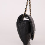 Chanel 2021 Black Caviar Sunglasses Case on Chain - FashioNica