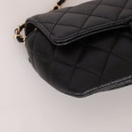 Chanel 2021 Black Caviar Sunglasses Case on Chain - FashioNica