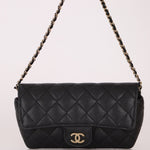 Chanel 2021 Black Caviar Sunglasses Case on Chain - FashioNica