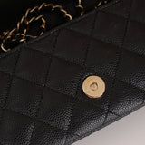 Chanel 2021 Black Caviar Sunglasses Case on Chain - FashioNica