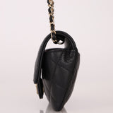 Chanel 2021 Black Caviar Sunglasses Case on Chain - FashioNica