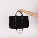 Chanel 2021 Black Double Face Medium Deauville Tote - FashioNica