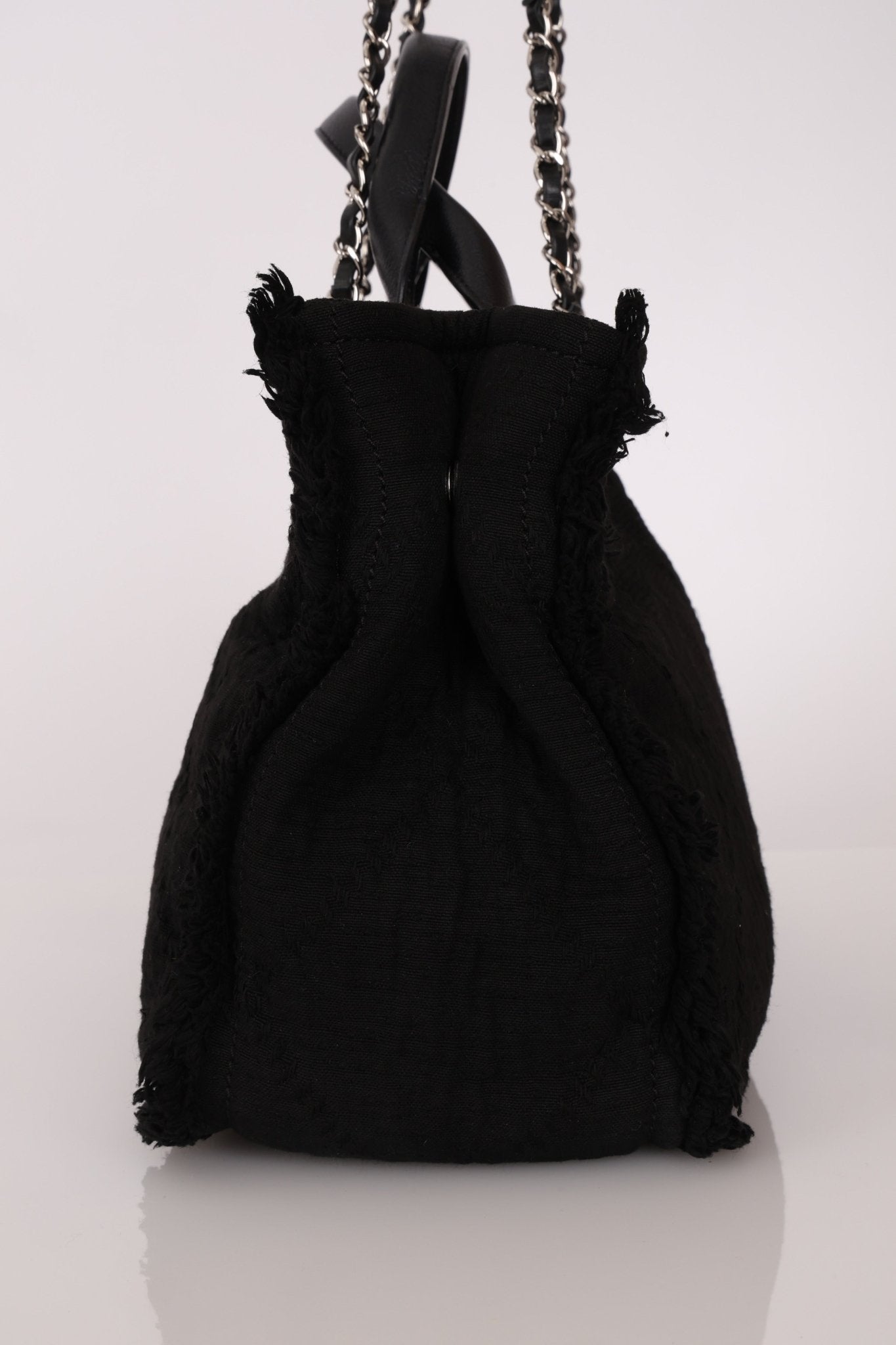 Chanel 2021 Black Double Face Medium Deauville Tote - FashioNica