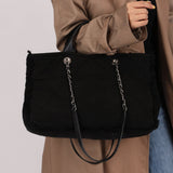 Chanel 2021 Black Double Face Medium Deauville Tote - FashioNica