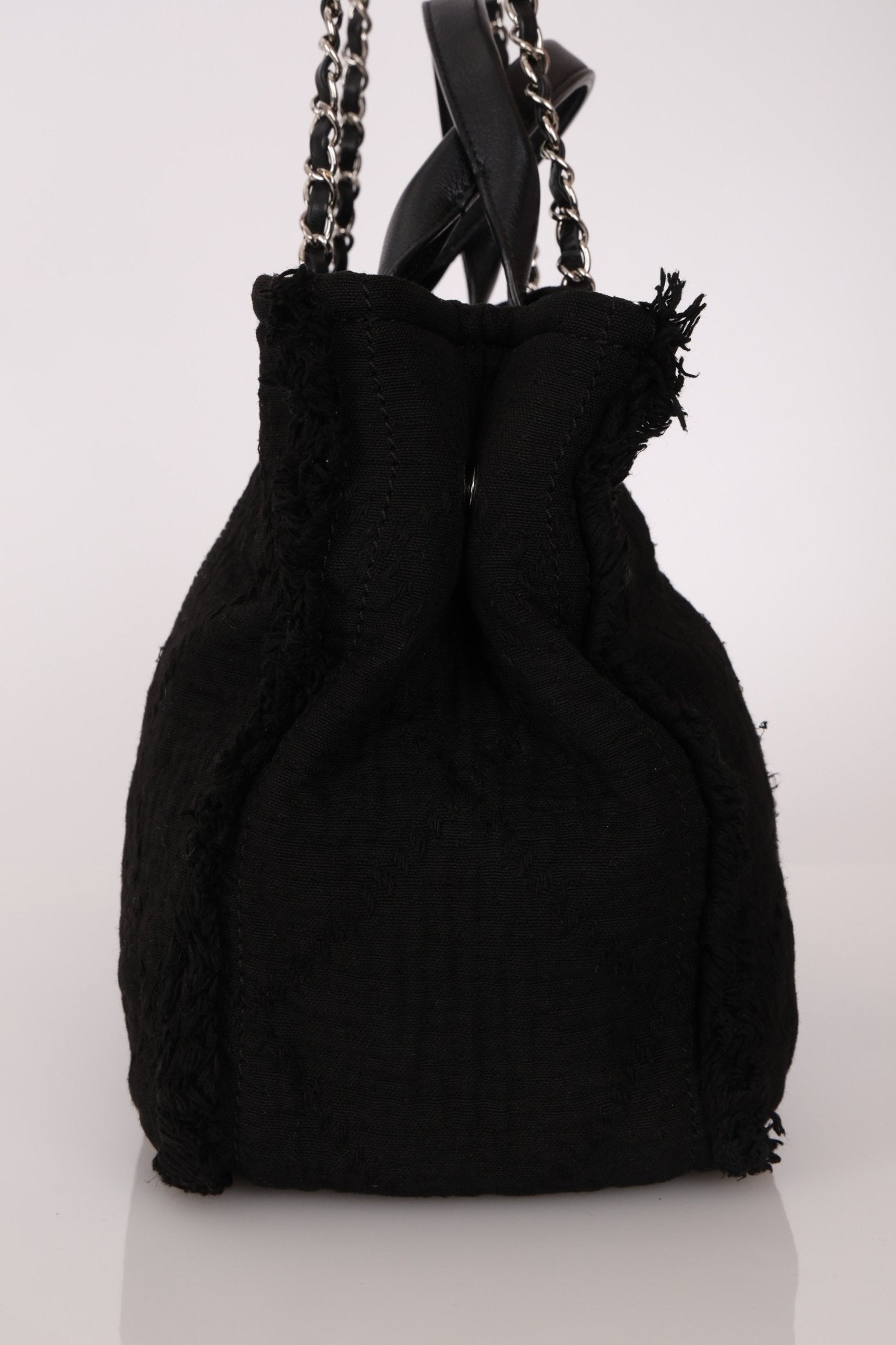 Chanel 2021 Black Double Face Medium Deauville Tote - FashioNica