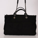 Chanel 2021 Black Double Face Medium Deauville Tote - FashioNica