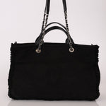 Chanel 2021 Black Double Face Medium Deauville Tote - FashioNica