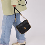 Chanel 2021 Calfskin Chain Around Square Crossbody - FashioNica