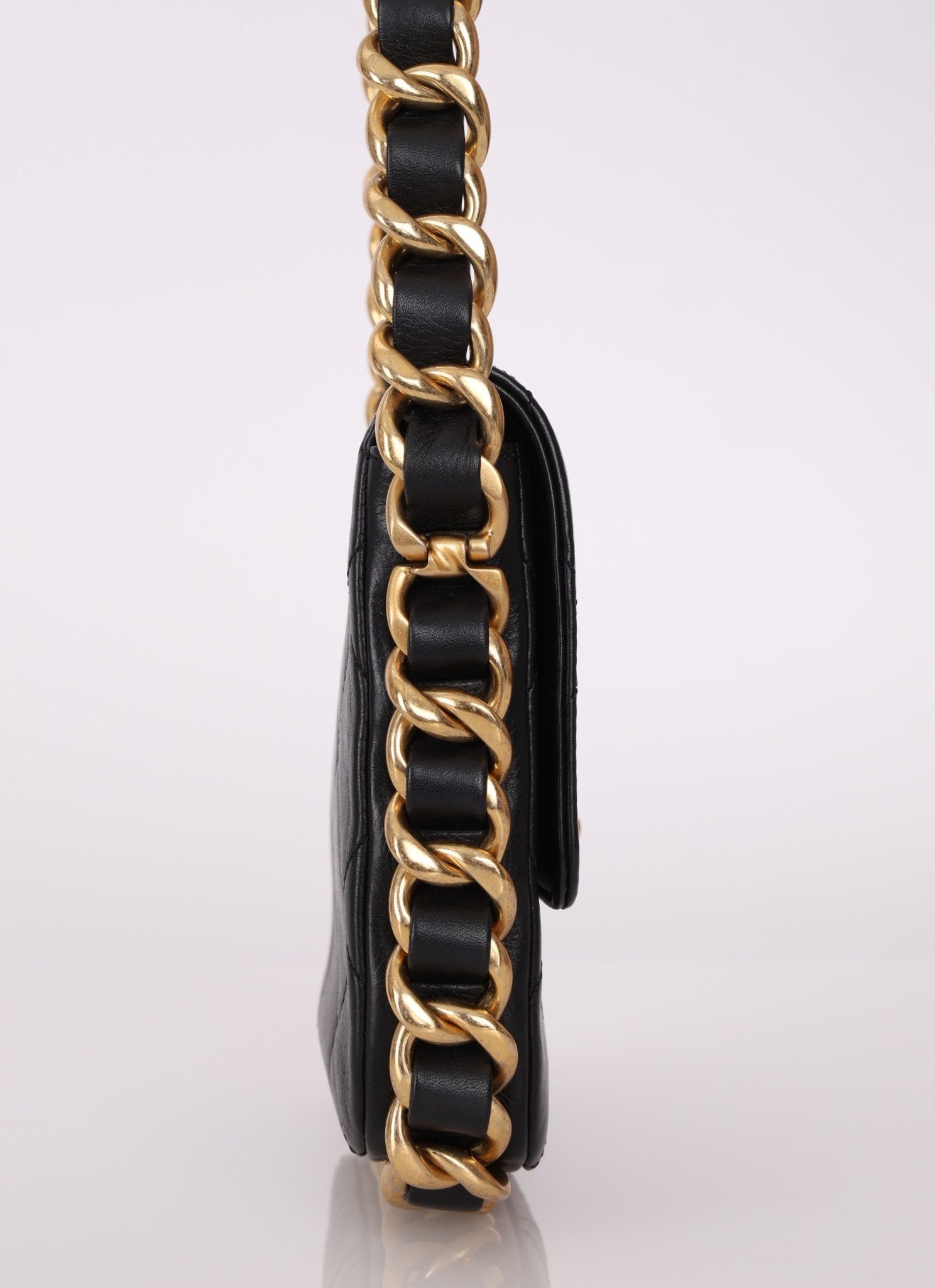 Chanel 2021 Calfskin Chain Around Square Crossbody - FashioNica