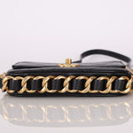 Chanel 2021 Calfskin Chain Around Square Crossbody - FashioNica