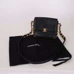 Chanel 2021 Calfskin Chain Around Square Crossbody - FashioNica