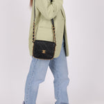 Chanel 2021 Calfskin Chain Around Square Crossbody - FashioNica