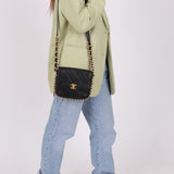 Chanel 2021 Calfskin Chain Around Square Crossbody - FashioNica