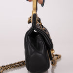 Chanel 2021 Calfskin Turnlock Mini Top Handle Flap - FashioNica