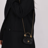 Chanel 2021 Calfskin Turnlock Mini Top Handle Flap - FashioNica