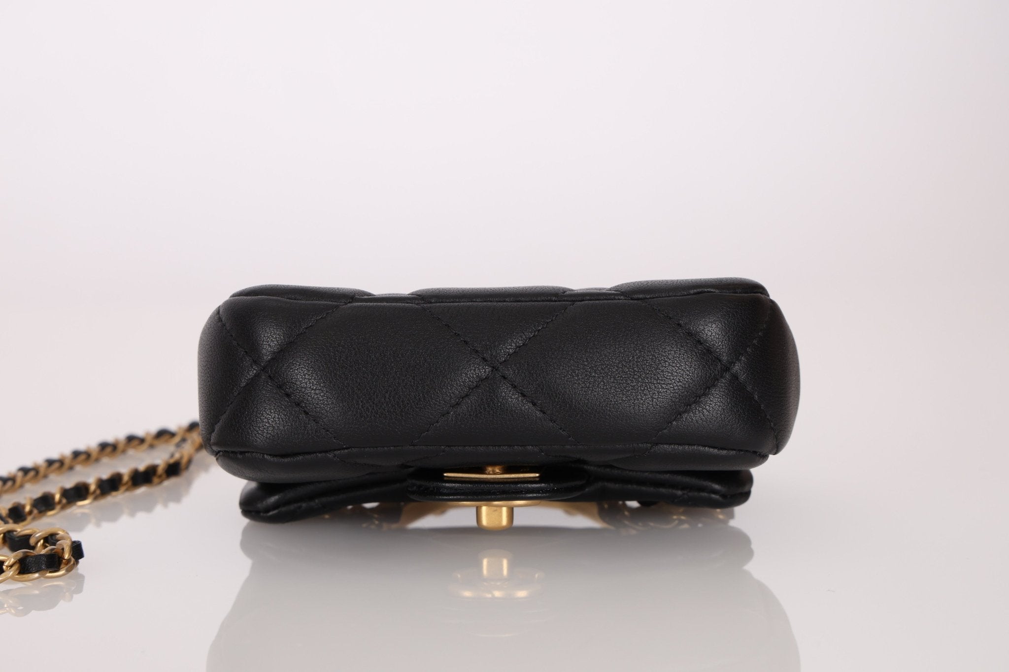 Chanel 2021 Calfskin Turnlock Mini Top Handle Flap - FashioNica