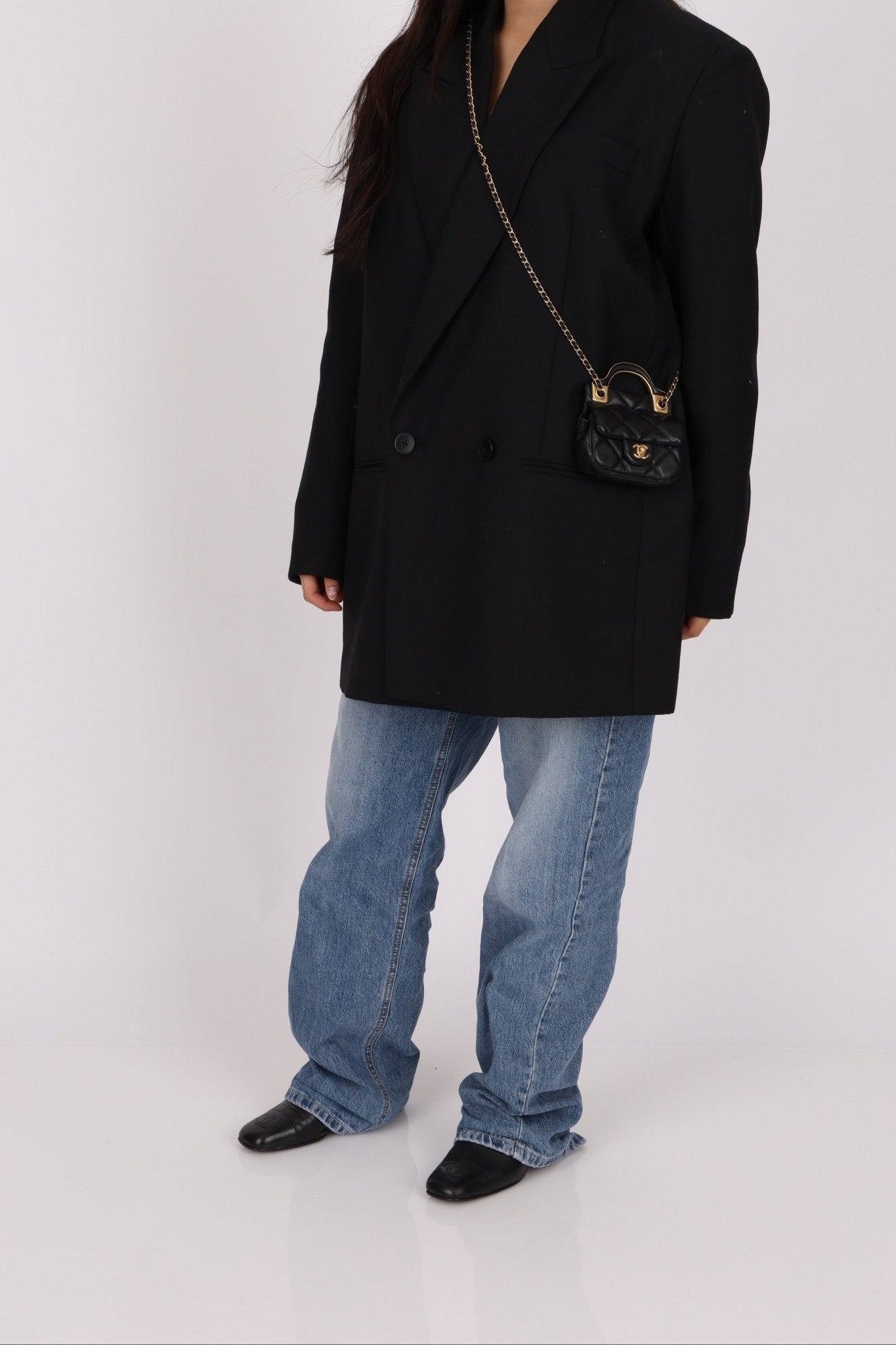 Chanel 2021 Calfskin Turnlock Mini Top Handle Flap - FashioNica