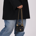 Chanel 2021 Calfskin Turnlock Mini Top Handle Flap - FashioNica