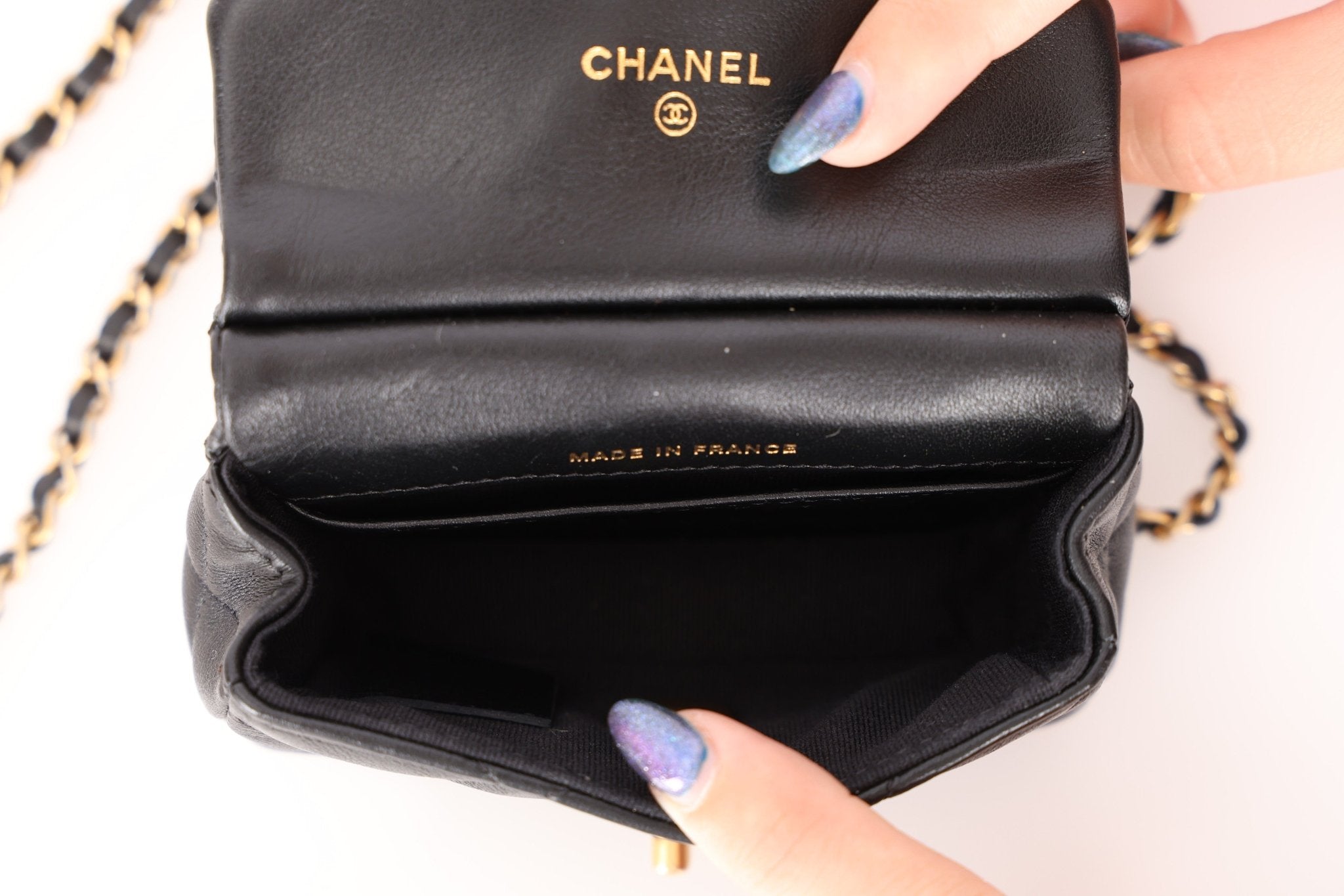 Chanel 2021 Calfskin Turnlock Mini Top Handle Flap - FashioNica