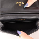 Chanel 2021 Calfskin Turnlock Mini Top Handle Flap - FashioNica