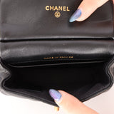 Chanel 2021 Calfskin Turnlock Mini Top Handle Flap - FashioNica