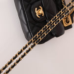 Chanel 2021 Calfskin Turnlock Mini Top Handle Flap - FashioNica