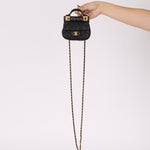 Chanel 2021 Calfskin Turnlock Mini Top Handle Flap - FashioNica