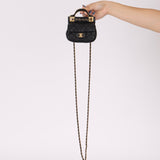 Chanel 2021 Calfskin Turnlock Mini Top Handle Flap - FashioNica