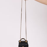Chanel 2021 Calfskin Turnlock Mini Top Handle Flap - FashioNica